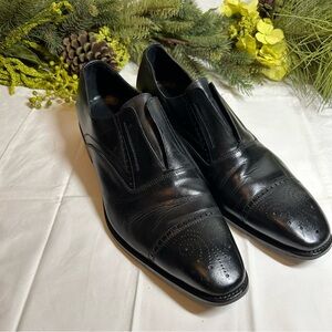 Paul Fredrick Men’s Wingtip Italian Leather Loafers- Size 13